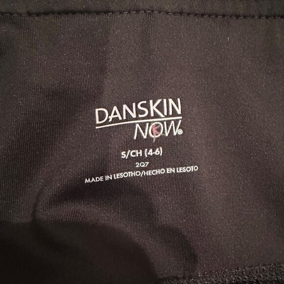 DANSKIN NOW WOMENS BLACK LEGGINGS SMALL 4/6 - Picture 4 of 6